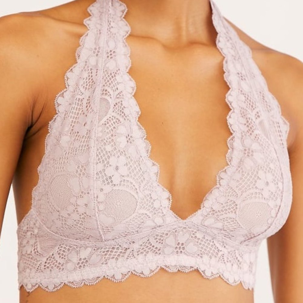 NWT 💯 Free People Galloon Lace Halter Bralette
